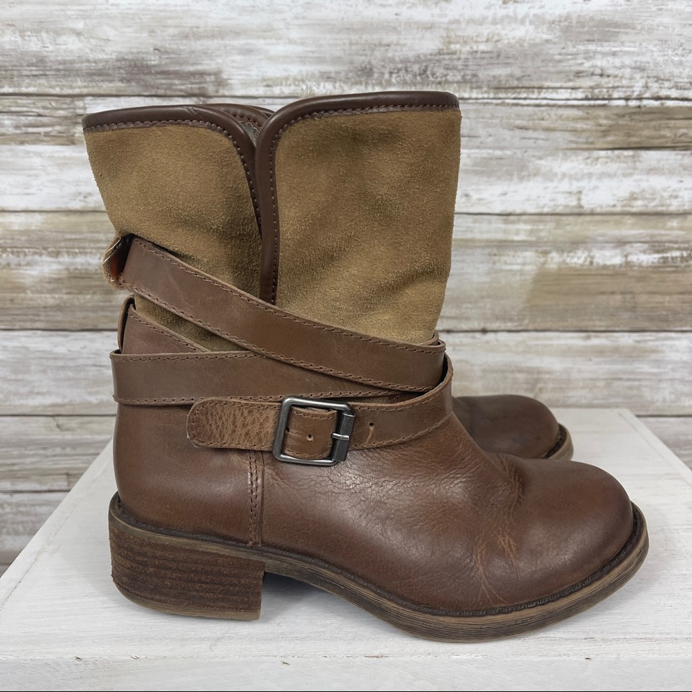 Lucky Brand Declann Ankle Leather Boots Size US 5M